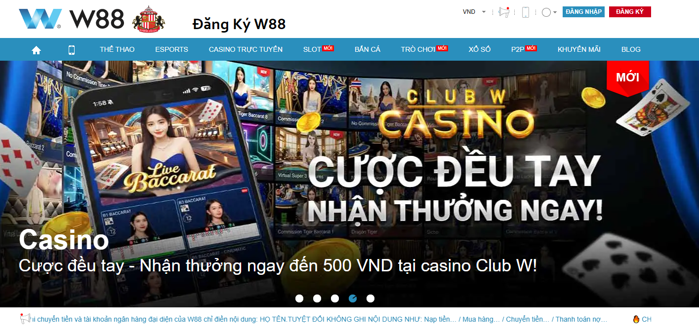 Đăng ký W88 Đăng ký W88